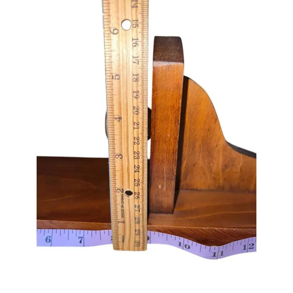 VTG 90's Wooden Wall Candle‎ Sconce Grandmacore Cottage Decor
